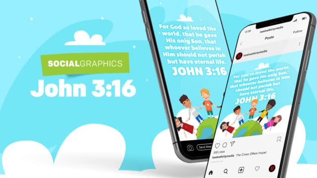 John 3:16 Memory Verse – Social Graphics
