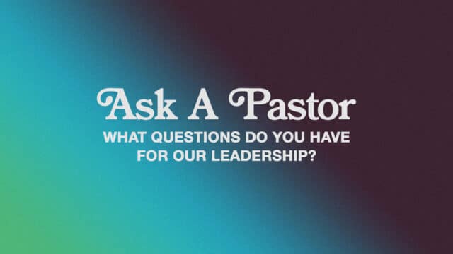 Ask A Pastor