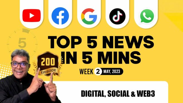 TikTok, YouTube, Facebook, Google // Week 2, May 2023