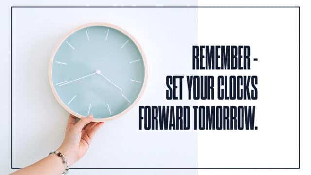 Set Your Clocks Forward – Timechange