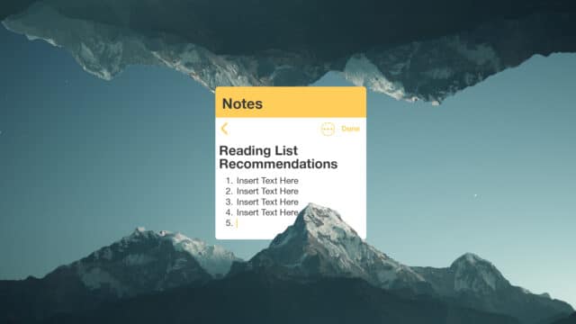 Reading List Recommendations