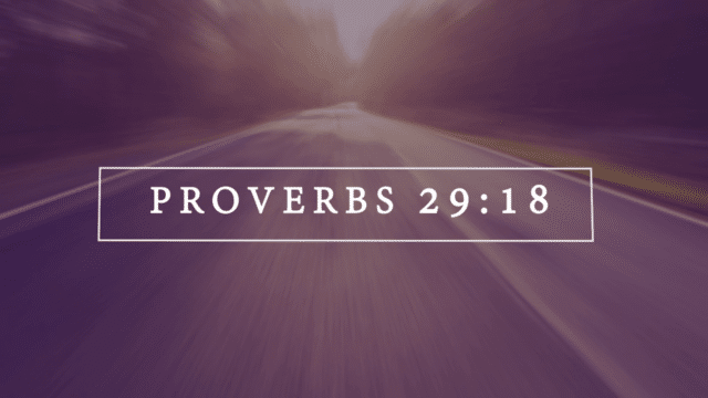 Proverbs 29:18