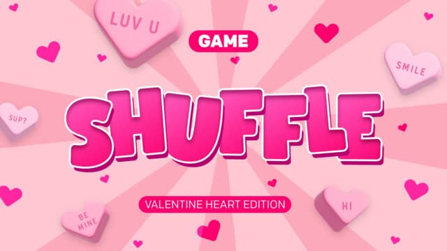 Shuffle – Valentine Hearts Edition Game
