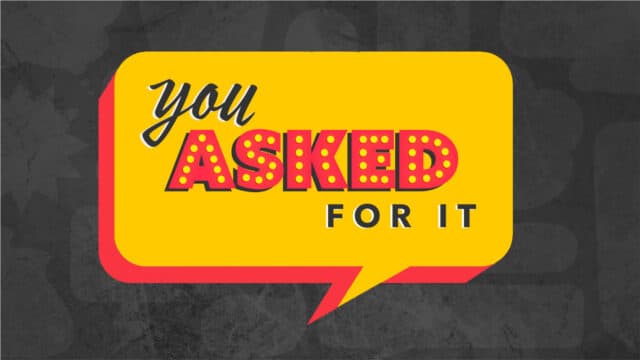 You Asked For It: Sermon Bumper