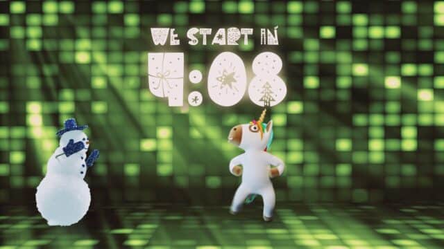 Christmas Dance Off – Snowman vs. Unicorn